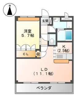 パークヒルズ【1階】の間取り