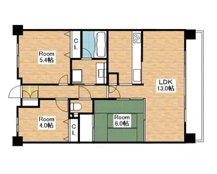 滋賀県長浜市公園町【マンション】の間取り