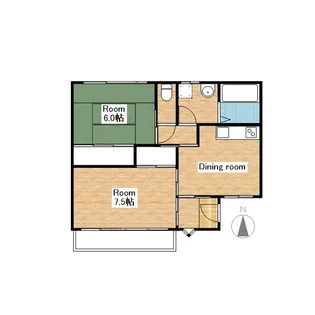 コート下大行寺【2階】の間取り