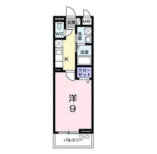 アミティハイツⅠ【2階】の間取り