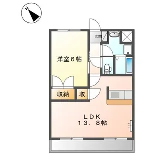 ボヌール・エスパースⅠ【1階】の間取り