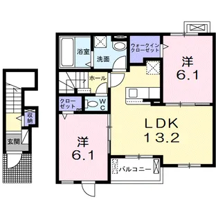 ラ ヴェローナ【2階】の間取り
