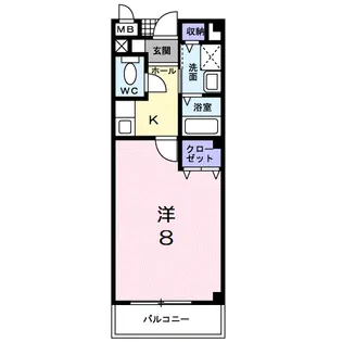 Mパレス【2階】の間取り