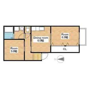 滋賀県長浜市木之本町木之本【マンション】の間取り