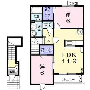 トークパレスK【2階】の間取り