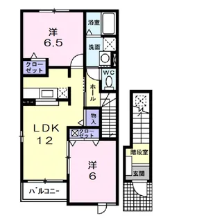 フォレストパーク・参番館【2階】の間取り