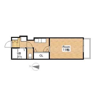 センチュリーワンB【2-203号室】の間取り
