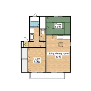 サザンウィンドⅡ【203号室】の間取り