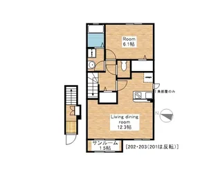 滋賀県長浜市神照町【アパート】の間取り