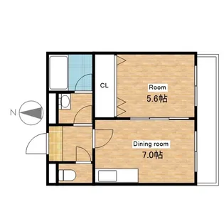 滋賀県長浜市神照町【マンション】の間取り