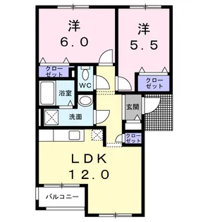 PALDEA【2階】の間取り