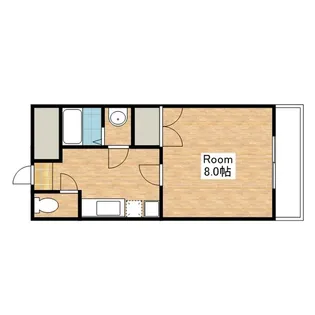 ブリリアンスシティー【105号室】の間取り