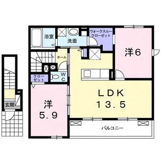 カルム【2階】の間取り