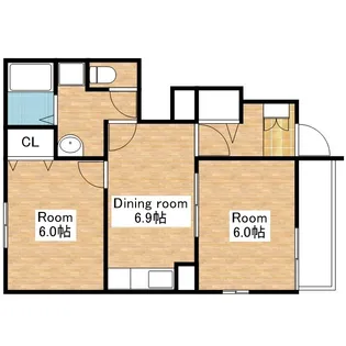滋賀県長浜市高月町柏原【アパート】の間取り