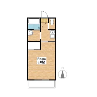 滋賀県長浜市八幡東町【マンション】の間取り