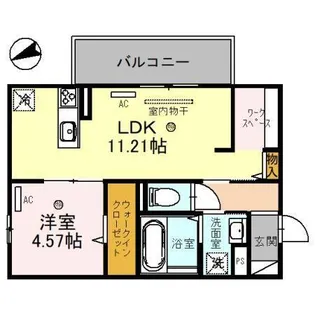 ロウレル【3階】の間取り