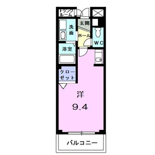 1Kの間取り画像