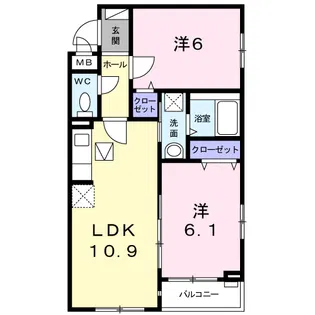 ハーモニー【1階】の間取り