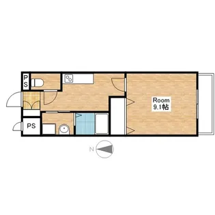 滋賀県長浜市八幡東町【マンション】の間取り