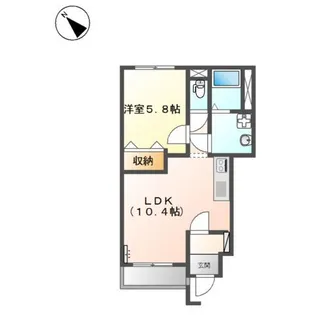 メゾンリーブル【1階】の間取り