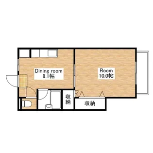 ワンズクレスト小堀【202号室】の間取り