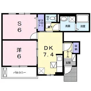 アメニティ ハウス【1階】の間取り