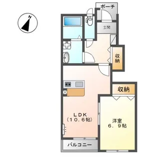 グリーン・ヒルズ【1階】の間取り