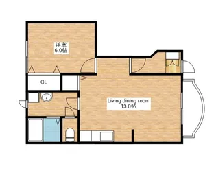 滋賀県長浜市八幡中山町【アパート】の間取り