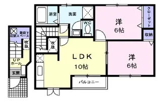 ラ・ミティエ【2階】の間取り