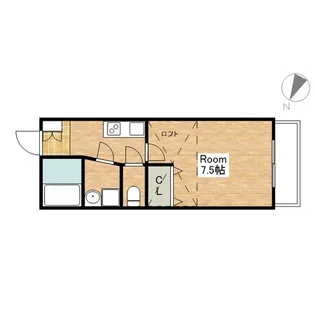 滋賀県長浜市小堀町【マンション】の間取り