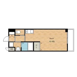 VIVACE大手門【201号室】の間取り