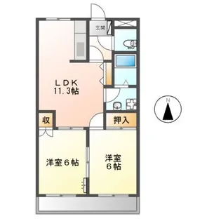 フォレストリバー【1階】の間取り