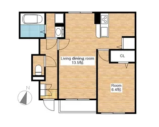 滋賀県長浜市祇園町【アパート】の間取り