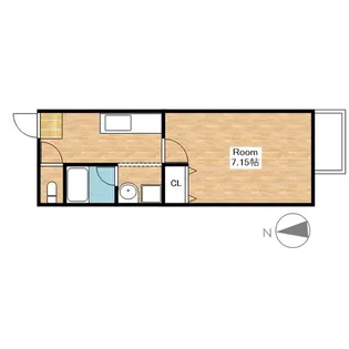 滋賀県長浜市朝日町【アパート】の間取り