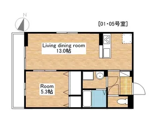 滋賀県長浜市神照町【アパート】の間取り