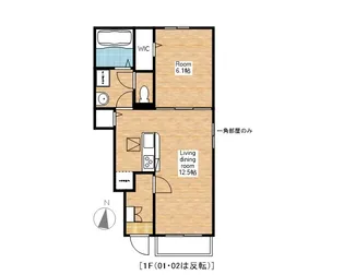 滋賀県長浜市三ツ矢町【アパート】の間取り