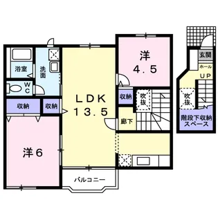 パレ・ノールⅡ【2階】の間取り