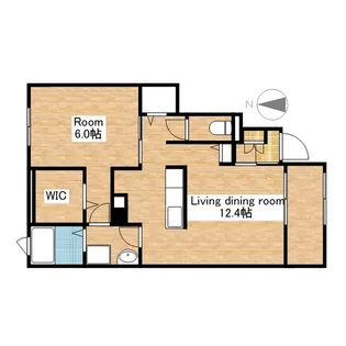 滋賀県長浜市四ツ塚町【アパート】の間取り