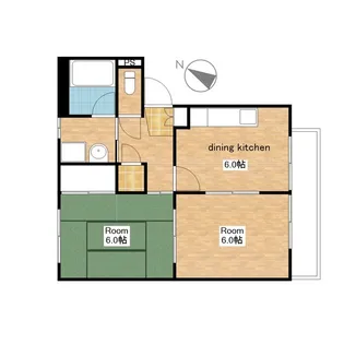 NOG第3コーポ【103号室】の間取り