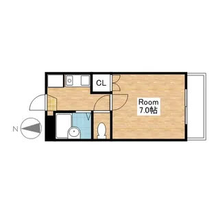 パラディ宮司【2階】の間取り