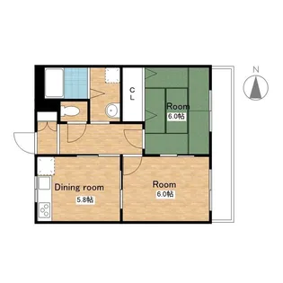 アイビーコート祇園【3階】の間取り