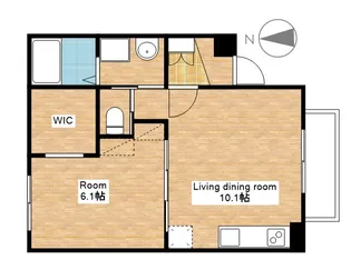 滋賀県長浜市大戌亥町【アパート】の間取り