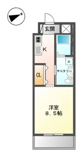 Feliche・Garden【3階】の間取り