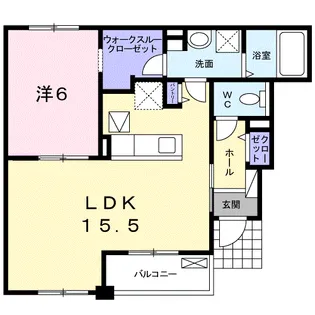 カルム【1階】の間取り