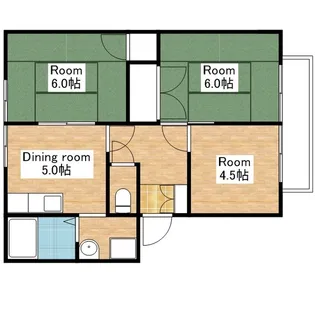 メゾンフレグランス【103号室】の間取り