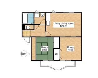Noble弐番館【1階】の間取り