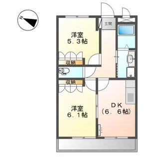 シャルマンコート1番館【2階】の間取り