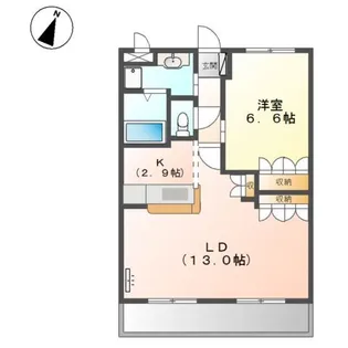 ロイヤルKⅡ【2階】の間取り