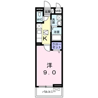 アミティハイツⅠ【1階】の間取り