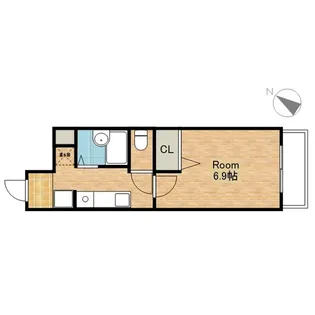 光陽ビルディング三田Ⅰ【206号室】の間取り